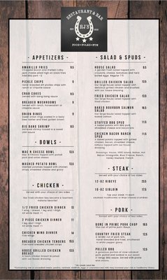 Menu photo 1 RJ's Restaurant & Bar Boonville, IN Menu photo 1 RJ's Restaurant & Bar Boonville, IN
