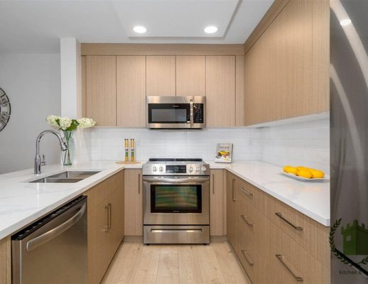 Photo of HN Kitchens By Design - Fort Lauderdale, FL, US. Custom Cabinet Kitchen Remodel.  New Quartz Countertops and paint.