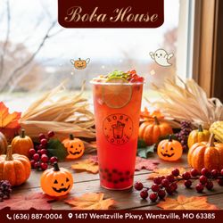 Boba House - Leaves are falling, milk tea is calling. Your perfect autumn companion is here.
 Don't miss your sip of happiness!