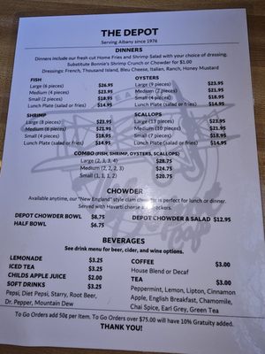 Menu photo 3 The Depot Cafe Albany, OR