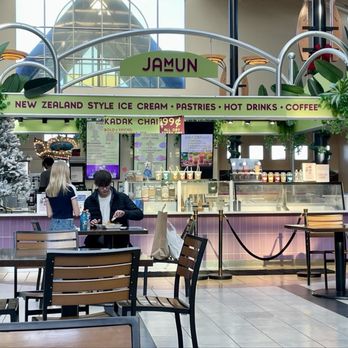 Jamun - Storefront - located in center of food court of Dulles Town Center mall on second level just outside JC Penney in center of mall - Ice Cream & Frozen Yogurt Near Me - Dulles, Virginia