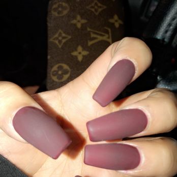 Bamboo Nails Spa - MATTE BURGUNDY - Waxing Near Me - North Hills, California Bamboo Nails Spa - MATTE BURGUNDY - Waxing Near Me - North Hills, California