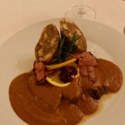 Parkhotel - Wild boare in the most tasty sauce I ever have had. Wonderful smell of orange and rosemary.