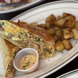 History Breakfast and Brunch - Meat Lovers Burrito