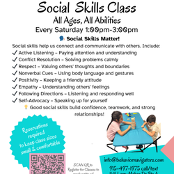 Behavior Navigators - Social Skills Classes for everyone!