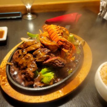 Teikoku - Surf and turf- not quite their specialty, so I probably wouldn't order again. - Japanese Near Me - Newtown Square, Pennsylvania Teikoku - Surf and turf- not quite their specialty, so I probably wouldn't order again. - Japanese Near Me - Newtown Square, Pennsylvania