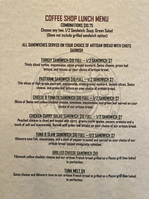 Menu photo 2 Sam's Station Corvallis, OR