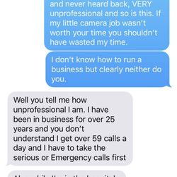 Calkins Electric - And then threw his personal life in my face.