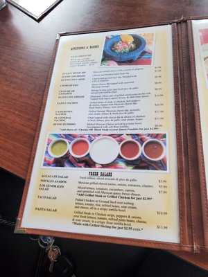 Menu photo 1 Los Generales Mexican Restaurant Orlando, FL