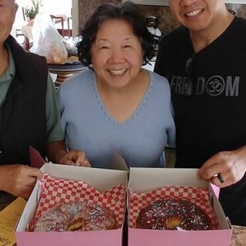 Rose Cafe & Donuts - Texas donuts from Rose! Grandma shown for size comparison only - Donuts Near Me - San Clemente, California Rose Cafe & Donuts - Texas donuts from Rose! Grandma shown for size comparison only - Donuts Near Me - San Clemente, California
