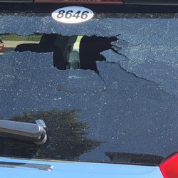 The Reserve At Ridgewood Plantation - Our car Window got broken by their lawn care people. Not a word was said. I came home on my lunch to fing this.