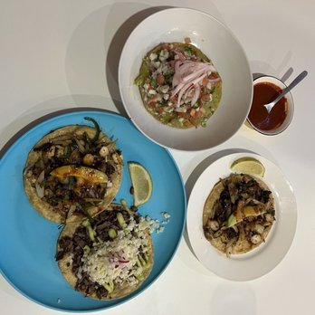 Puerto Bravo - plates of food on a table - Mexican Near Me - Toronto, Ontario