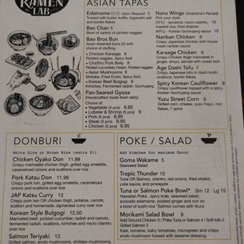 Ramen Lab Eatery-Delray Beach - Front page menu - Ramen Near Me - Delray Beach, Florida