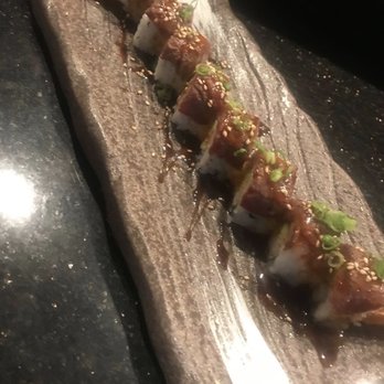 Fuumi - Kobe Beef Roll (has asparagus and tempura shrimp) - Sushi Bars Near Me - Burlingame, California Fuumi - Kobe Beef Roll (has asparagus and tempura shrimp) - Sushi Bars Near Me - Burlingame, California