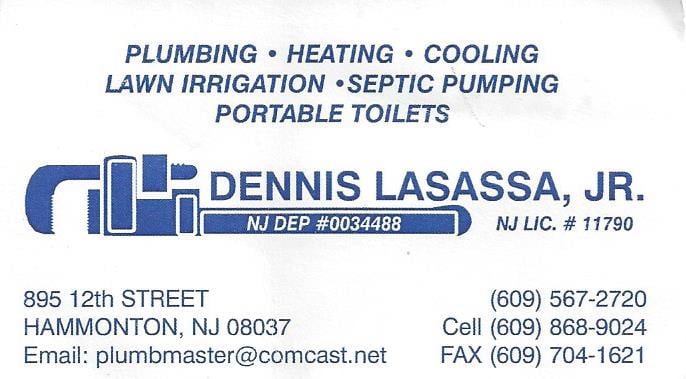 Slide of Dennis Lasassa Jr. Plumbing