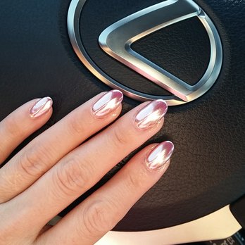 USA Nails - Rose gold/pink Chrome by Andy - Nail Salons Near Me - Clovis, New Mexico