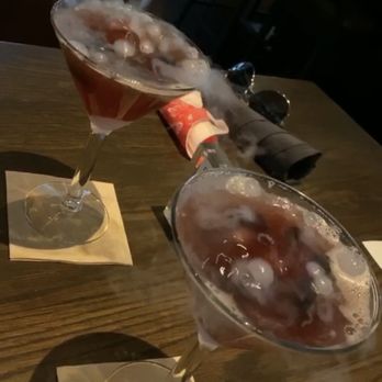 Ocean Prime - Berries & Bubbles cocktails - so fun and delicious! - Seafood Near Me - Naples, Florida
