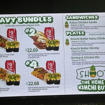 Shootz - Menu - Hawaiian Near Me - Whittier, California Shootz - Menu - Hawaiian Near Me - Whittier, California