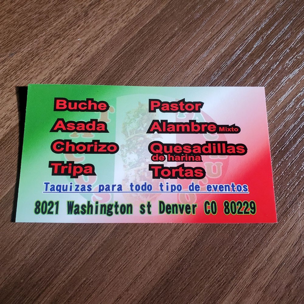 Tacos Pachuco - a mexican restaurant ticket - Tacos Near Me - Denver, Colorado Tacos Pachuco - a mexican restaurant ticket - Tacos Near Me - Denver, Colorado