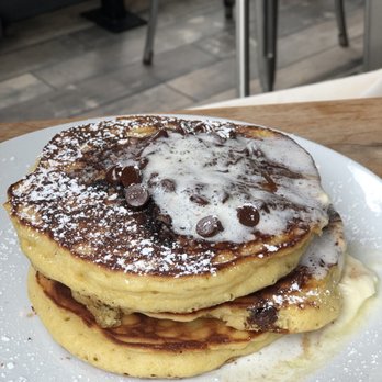 Milkweed - Chocolate chips pancakes - New American Near Me - Boston, Massachusetts