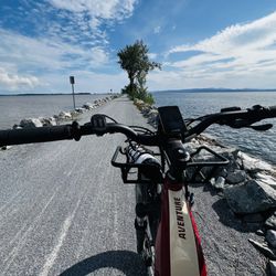 Trailside Center Bike Rentals - Local Motion - E-bike on the causeway!