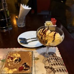 La Forchetta - Tiramisu dessert with ice cream