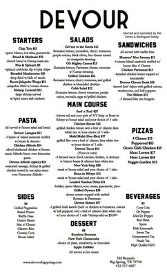 Menu photo 8 Devour Big Spring, TX