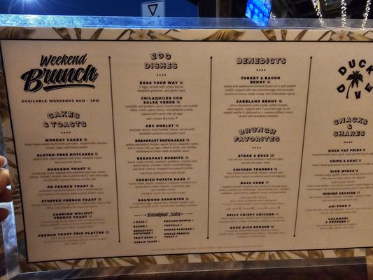 Menu photo 7 The Duck Dive San Diego, CA