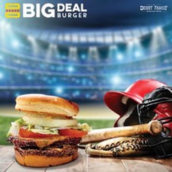 Big Deal Burger - a burger and a baseball glove - Food Delivery Services Near Me - Lafayette, Louisiana Big Deal Burger - a burger and a baseball glove - Food Delivery Services Near Me - Lafayette, Louisiana
