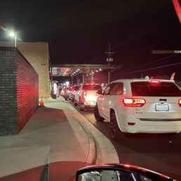 In the Drive-Thru car line.