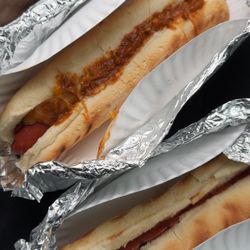 Chili Dog and Hotdog