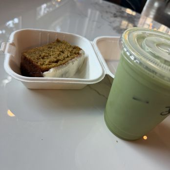 Inclusion Coffee - Strawberry Matcha with Pumpkin Loaf - Coffee & Tea Near Me - Dallas, Texas
