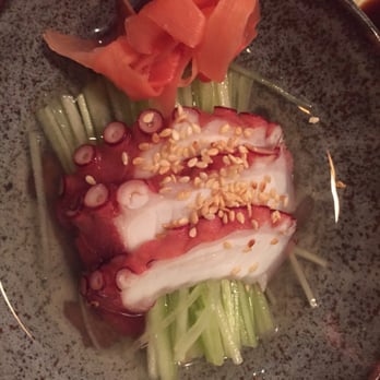 Sushiya - Octopus sunomono....yum and sexy and at the same time. - Japanese Near Me - North Liberty, Iowa Sushiya - Octopus sunomono....yum and sexy and at the same time. - Japanese Near Me - North Liberty, Iowa