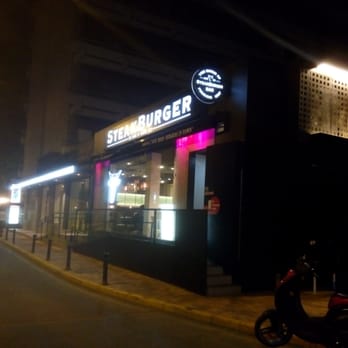 Steak Burger - Por fuera y de noche - Burgers Near Me - Murcia, MU Steak Burger - Por fuera y de noche - Burgers Near Me - Murcia, MU