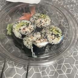 This is what I got instead of the California Roll Pressed Sushi This is what I got instead of the California Roll Pressed Sushi