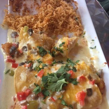 T B D Kitchen - Shrimp enchiladas - Latin American Near Me - The Colony, Texas