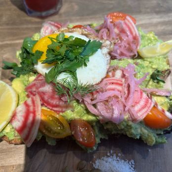 maman - smashed avocado tartine (there's 2 pieces!) - Breakfast & Brunch Near Me - Bethesda, Maryland