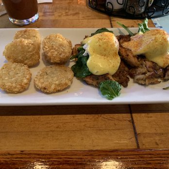 Beggar's Banquet - Eggs Benedict with salmon and potato cakes - Wine Bars Near Me - East Lansing, Michigan Beggar's Banquet - Eggs Benedict with salmon and potato cakes - Wine Bars Near Me - East Lansing, Michigan