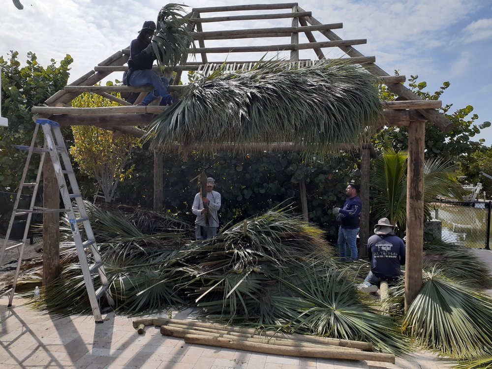 Slide of JM Tiki huts