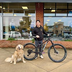 Spokes Giant Little Rock - Another HAPPY Customer & their riding partner!