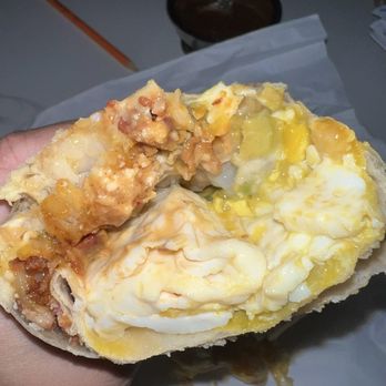 Dog Haus Biergarten - Roseville - bronco burrito. (sunny side eggs/bacon/jalapenos/tater tots/salsa). - New American Near Me - Roseville, California