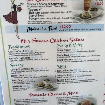 Chicken Salad Chick - Menu - Southern Near Me - Clemmons, North Carolina Chicken Salad Chick - Menu - Southern Near Me - Clemmons, North Carolina