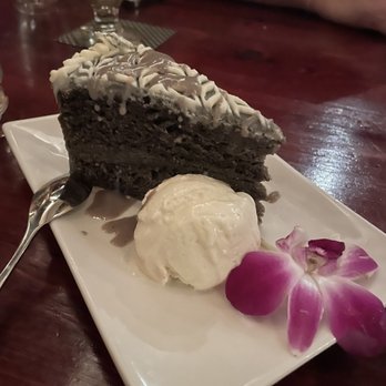 HanGawi - black sesame cake - Vegetarian Near Me - New York, New York HanGawi - black sesame cake - Vegetarian Near Me - New York, New York