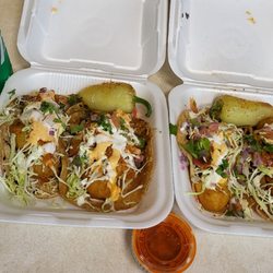 Lonchera Mariscos El Bigoton Truck - 2 - Shrimp tacos