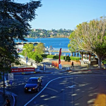 Hotel Sausalito - View toward ferry landing. There are NOT crowds of people standing under your window!! - Hotels Near Me - Sausalito, California