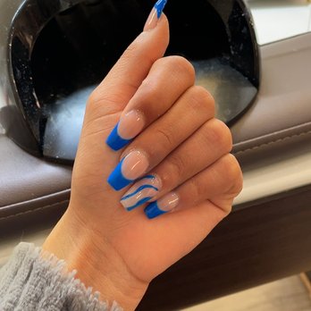Deja Vu Nail Spa - Deep French, coffin square shape, done by the wonderful Jennifer. - Nail Salons Near Me - Sebastopol, California Deja Vu Nail Spa - Deep French, coffin square shape, done by the wonderful Jennifer. - Nail Salons Near Me - Sebastopol, California