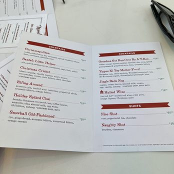 Floor 13 Rooftop Bar - Menu for Xmas time - Cocktail Bars Near Me - Phoenix, Arizona