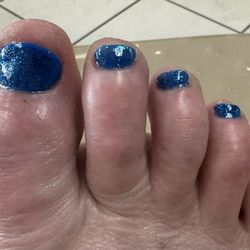 Fancy Nails - They can even make my old toes look happy!!