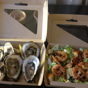 Vitascope Hall - Some great take out from the bar. Half dozen oysters and a shrimp Caesar salad. - Sushi Bars Near Me - New Orleans, Louisiana Vitascope Hall - Some great take out from the bar. Half dozen oysters and a shrimp Caesar salad. - Sushi Bars Near Me - New Orleans, Louisiana