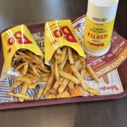 Bojangles - 8/29/26- Oldest grandson and me getting ready for our after fishing snack.